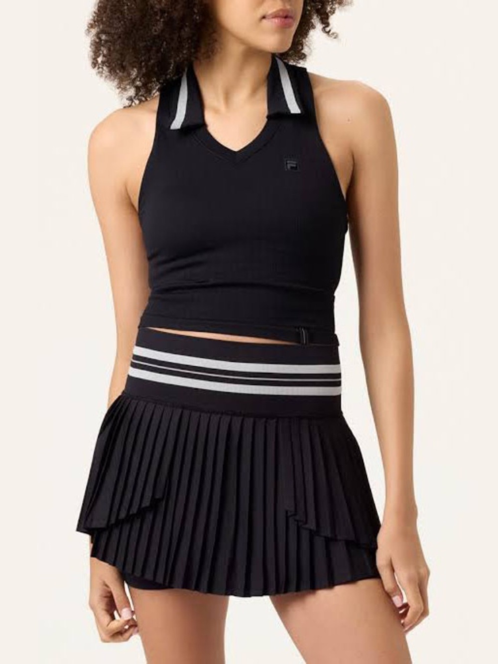 Fila Women's Casa Challenger Seamless Polo Tank + Matching Skort Size Medium NWT